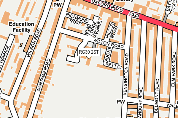 RG30 2ST map - OS OpenMap – Local (Ordnance Survey)