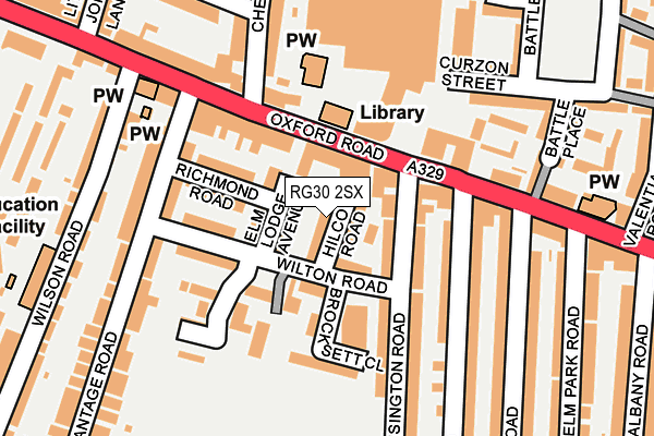 RG30 2SX map - OS OpenMap – Local (Ordnance Survey)