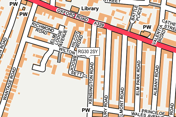 RG30 2SY map - OS OpenMap – Local (Ordnance Survey)