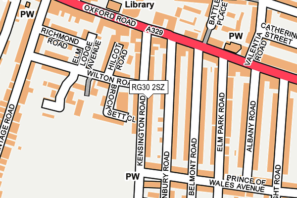 RG30 2SZ map - OS OpenMap – Local (Ordnance Survey)
