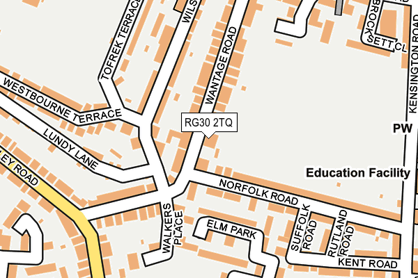 RG30 2TQ map - OS OpenMap – Local (Ordnance Survey)