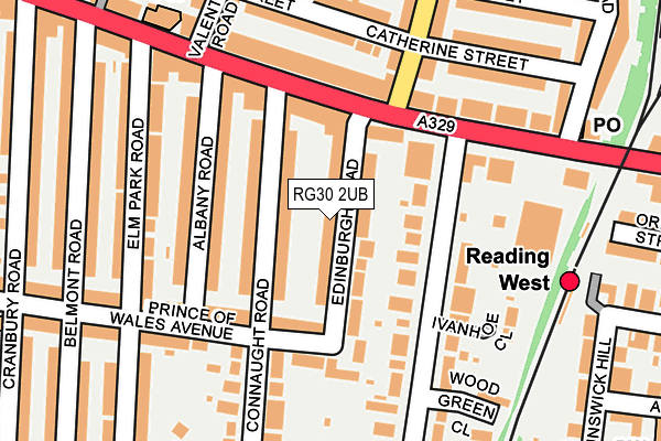 RG30 2UB map - OS OpenMap – Local (Ordnance Survey)