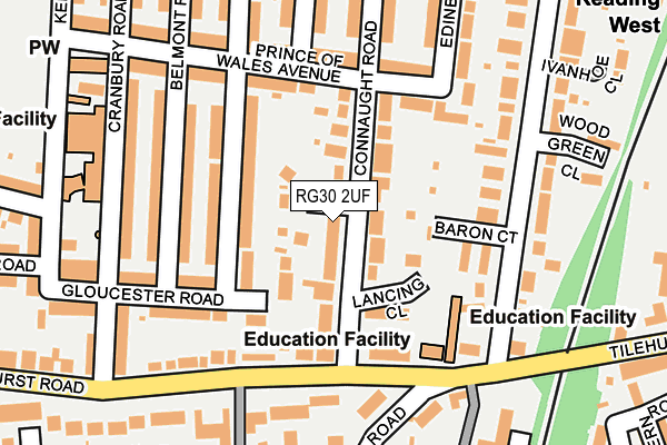 RG30 2UF map - OS OpenMap – Local (Ordnance Survey)