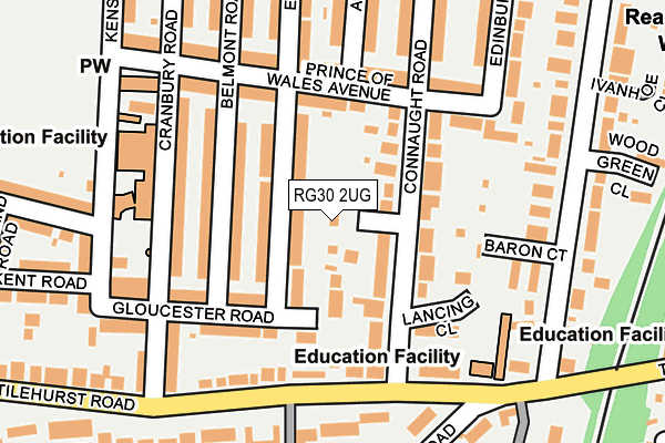 RG30 2UG map - OS OpenMap – Local (Ordnance Survey)