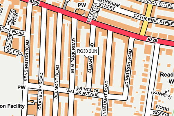 RG30 2UN map - OS OpenMap – Local (Ordnance Survey)