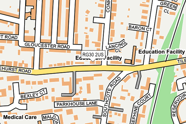 RG30 2US map - OS OpenMap – Local (Ordnance Survey)