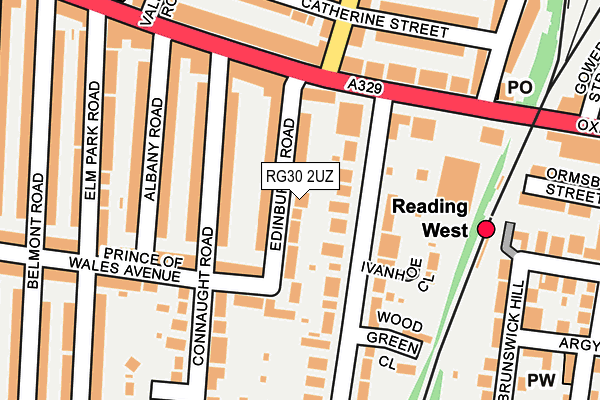 RG30 2UZ map - OS OpenMap – Local (Ordnance Survey)