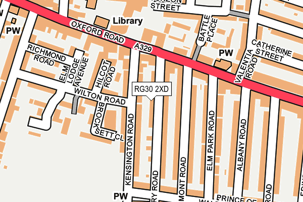 RG30 2XD map - OS OpenMap – Local (Ordnance Survey)