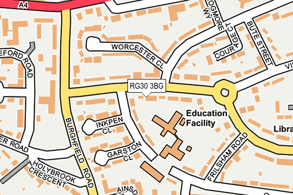 RG30 3BG map - OS OpenMap – Local (Ordnance Survey)