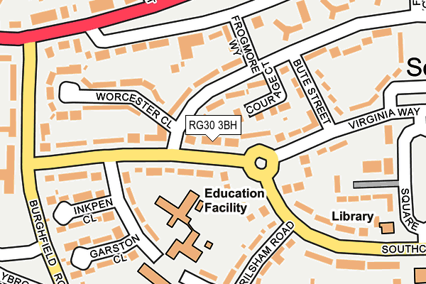 RG30 3BH map - OS OpenMap – Local (Ordnance Survey)