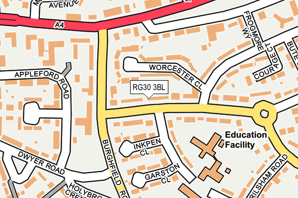 RG30 3BL map - OS OpenMap – Local (Ordnance Survey)