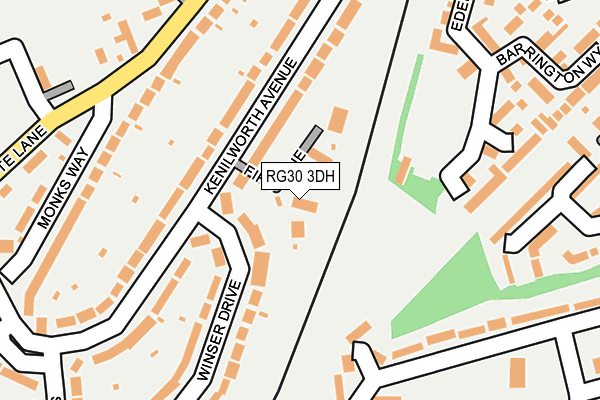 RG30 3DH map - OS OpenMap – Local (Ordnance Survey)