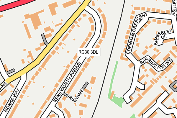 RG30 3DL map - OS OpenMap – Local (Ordnance Survey)