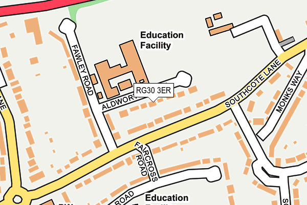 RG30 3ER map - OS OpenMap – Local (Ordnance Survey)