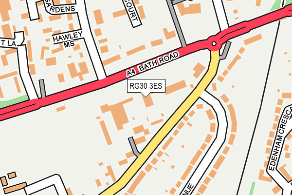 RG30 3ES map - OS OpenMap – Local (Ordnance Survey)