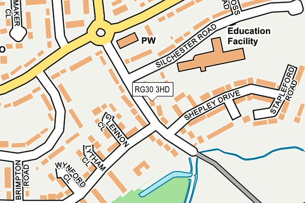 RG30 3HD map - OS OpenMap – Local (Ordnance Survey)