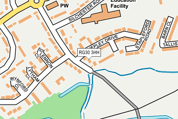 RG30 3HH map - OS OpenMap – Local (Ordnance Survey)