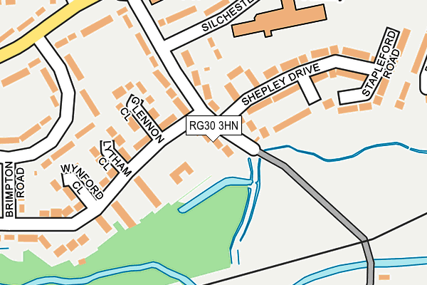 RG30 3HN map - OS OpenMap – Local (Ordnance Survey)