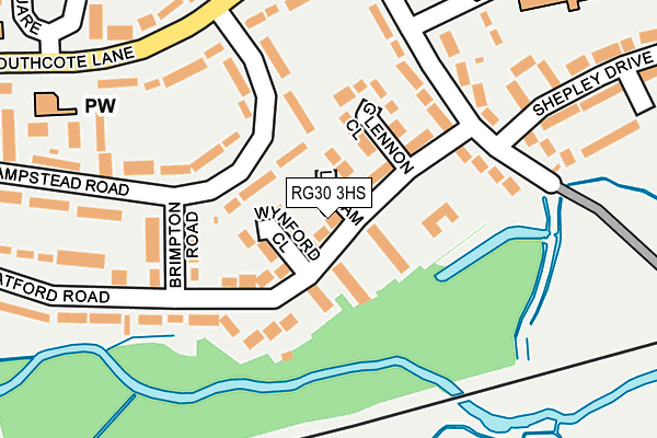 RG30 3HS map - OS OpenMap – Local (Ordnance Survey)