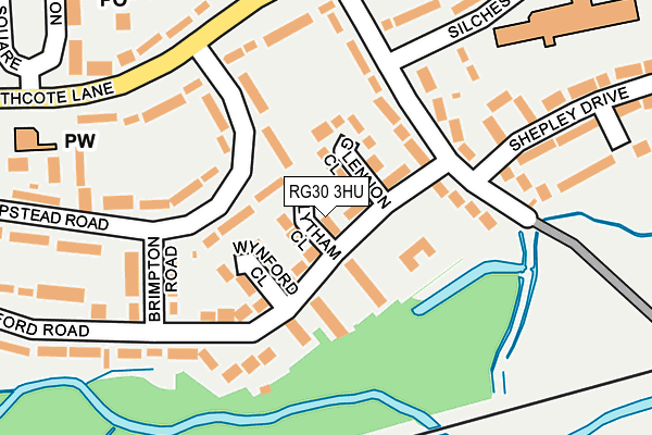 RG30 3HU map - OS OpenMap – Local (Ordnance Survey)