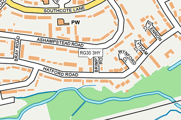 RG30 3HY map - OS OpenMap – Local (Ordnance Survey)