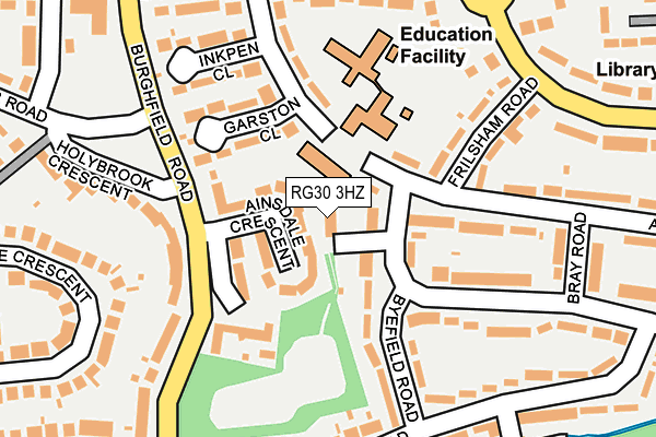 RG30 3HZ map - OS OpenMap – Local (Ordnance Survey)