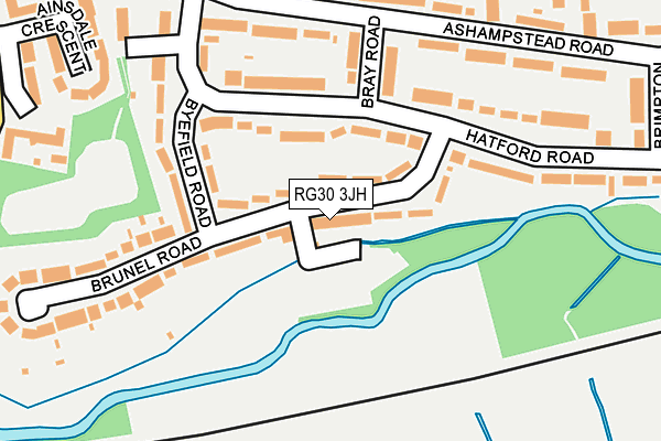 RG30 3JH map - OS OpenMap – Local (Ordnance Survey)