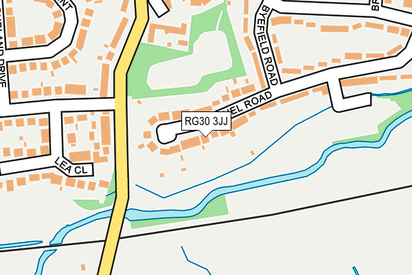 RG30 3JJ map - OS OpenMap – Local (Ordnance Survey)