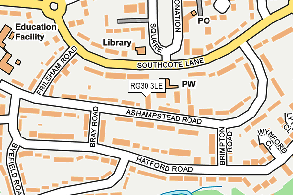 RG30 3LE map - OS OpenMap – Local (Ordnance Survey)