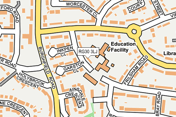 RG30 3LJ map - OS OpenMap – Local (Ordnance Survey)