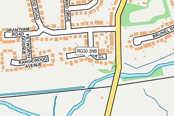 RG30 3NB map - OS OpenMap – Local (Ordnance Survey)