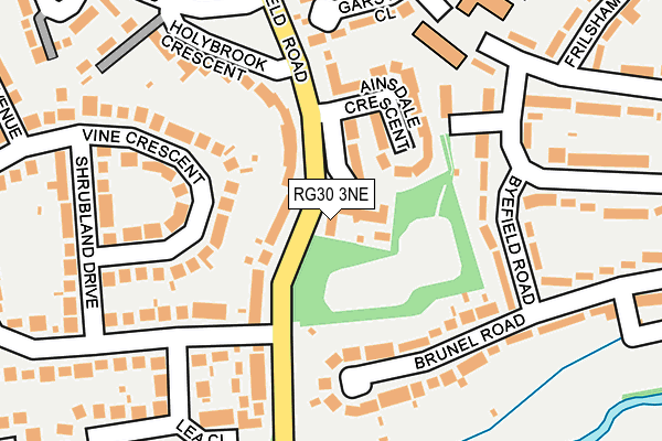 RG30 3NE map - OS OpenMap – Local (Ordnance Survey)