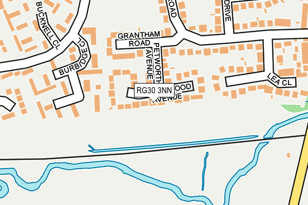 RG30 3NN map - OS OpenMap – Local (Ordnance Survey)