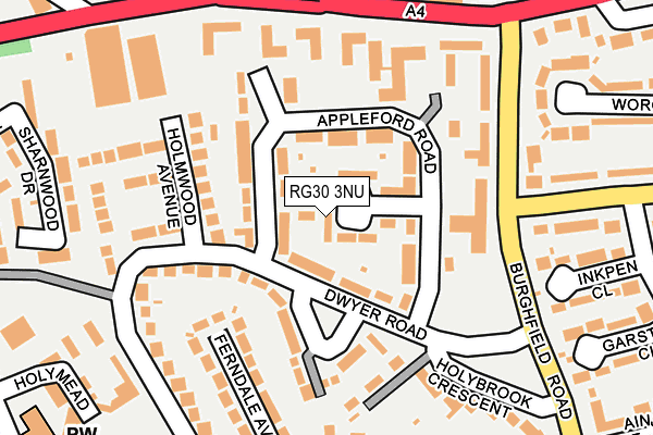 RG30 3NU map - OS OpenMap – Local (Ordnance Survey)