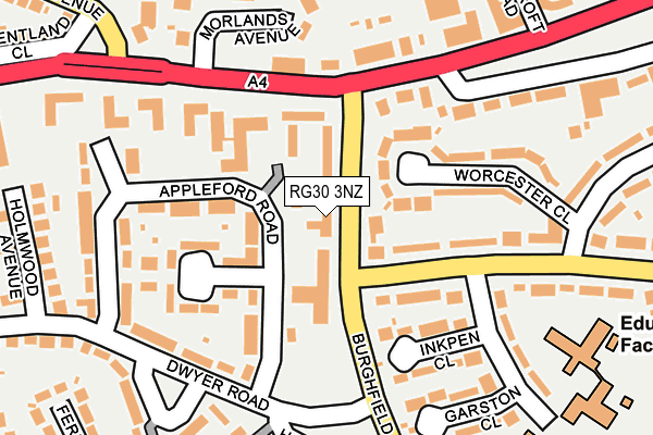 RG30 3NZ map - OS OpenMap – Local (Ordnance Survey)