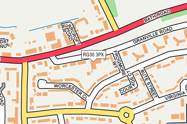 RG30 3PX map - OS OpenMap – Local (Ordnance Survey)