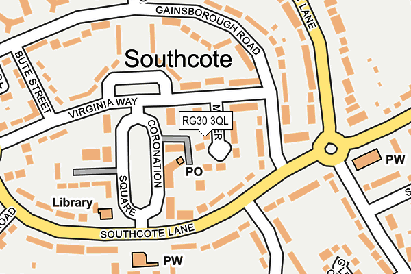 RG30 3QL map - OS OpenMap – Local (Ordnance Survey)