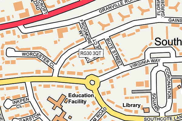 RG30 3QT map - OS OpenMap – Local (Ordnance Survey)