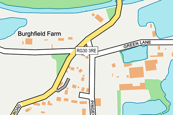 RG30 3RE map - OS OpenMap – Local (Ordnance Survey)