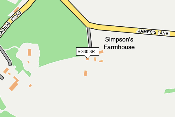 RG30 3RT map - OS OpenMap – Local (Ordnance Survey)