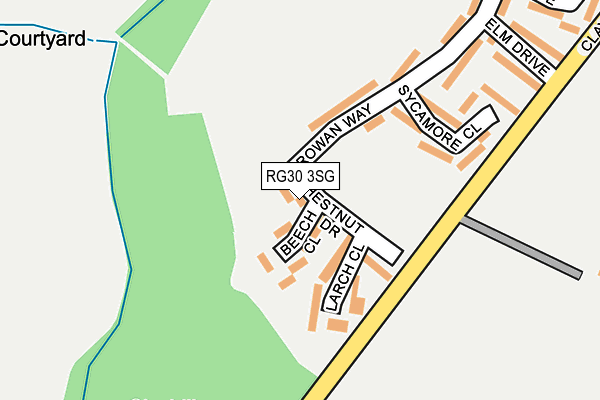 RG30 3SG map - OS OpenMap – Local (Ordnance Survey)