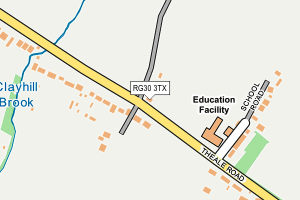 RG30 3TX map - OS OpenMap – Local (Ordnance Survey)