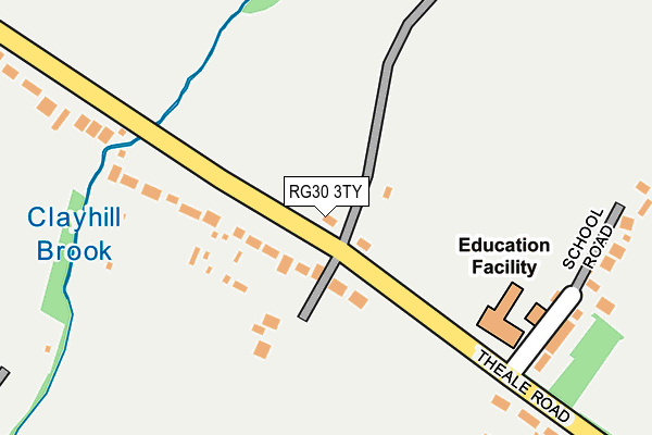 RG30 3TY map - OS OpenMap – Local (Ordnance Survey)