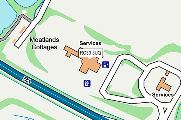 RG30 3UQ map - OS OpenMap – Local (Ordnance Survey)