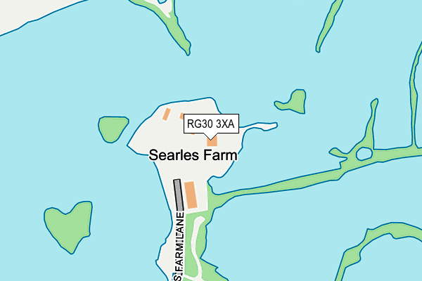 RG30 3XA map - OS OpenMap – Local (Ordnance Survey)