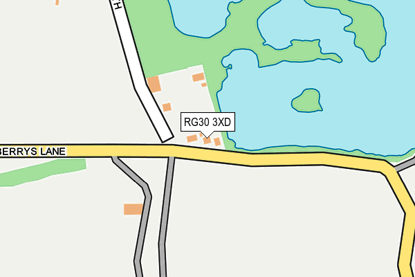 RG30 3XD map - OS OpenMap – Local (Ordnance Survey)