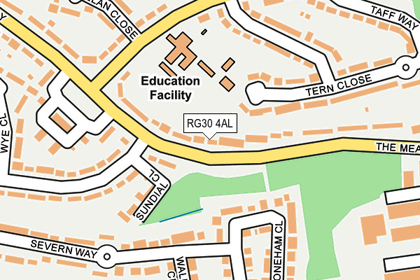 RG30 4AL map - OS OpenMap – Local (Ordnance Survey)