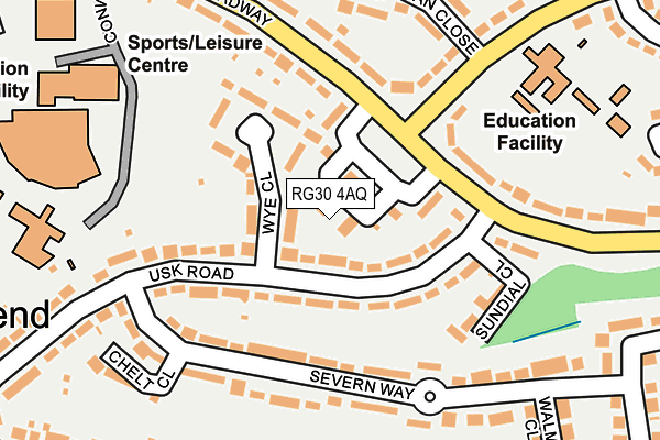 RG30 4AQ map - OS OpenMap – Local (Ordnance Survey)