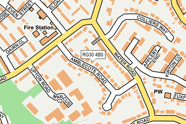RG30 4BS map - OS OpenMap – Local (Ordnance Survey)