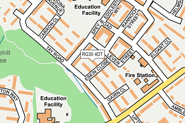 RG30 4DT map - OS OpenMap – Local (Ordnance Survey)